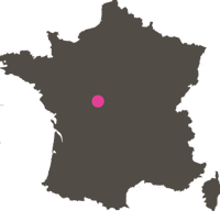 Carte de france et situation de mézières-en-Brenne
